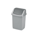 TRASH BIN CURVER CLICK-IT 15L SILVER