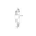 VALVE FLUSH MECHANISM SIL50 1/2 BOTTOM