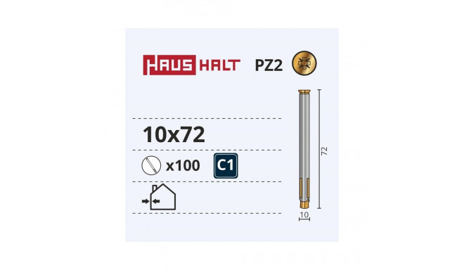 METAL FRAME ANCHOR WITH NUT 10X72