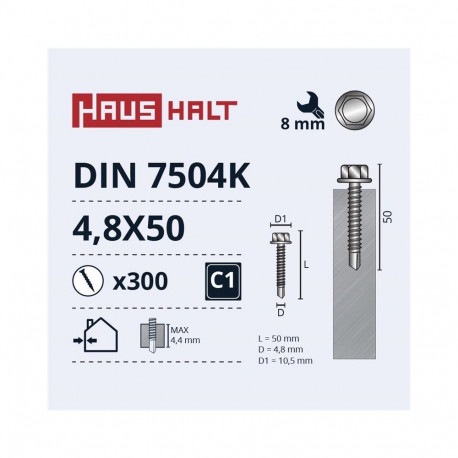 isekeermestuv kruvi 4.8x50 DIN7504K ZN (300)