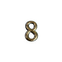 DOOR NUMBER GOLD 8 PLASTM