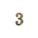 Uksenumber Number 3 CR Plastic 