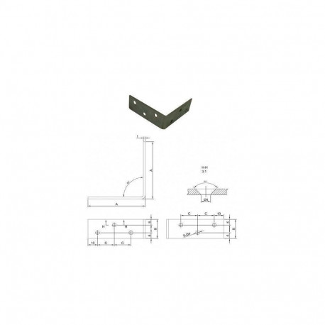 FURNITURE nurk 32x32x15x1,5
