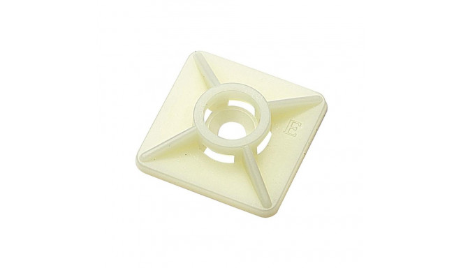 CABLE TIE BASE SELF ADHESIVE 4.8MM WHITE