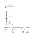 PIPE DIAMETER – 50 0,315 M