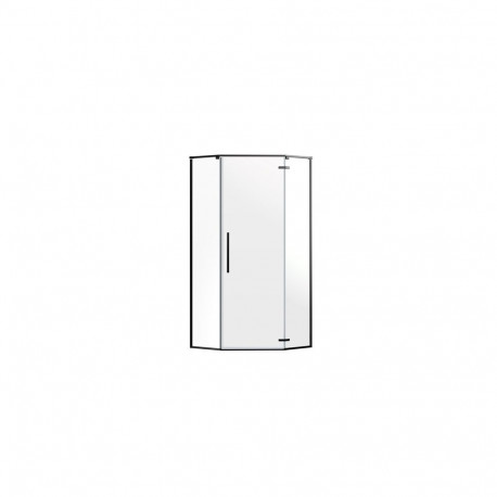 CABIN SHOWER PENT BLACK MATT 90x90x195
