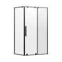 CABIN SHOWER SQUARE BLACK MAT 100x80x195