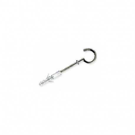 NYLON PLUG WITH SCREW HOOK 6X30 MM