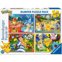 Puzzles 4x100 elements Pokemon set