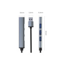 HUB adapter USB 3.0 4in1, USB 3.0, 3x USB 2