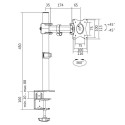 Monitor mount 13-27, 9;, steel, 8kg max