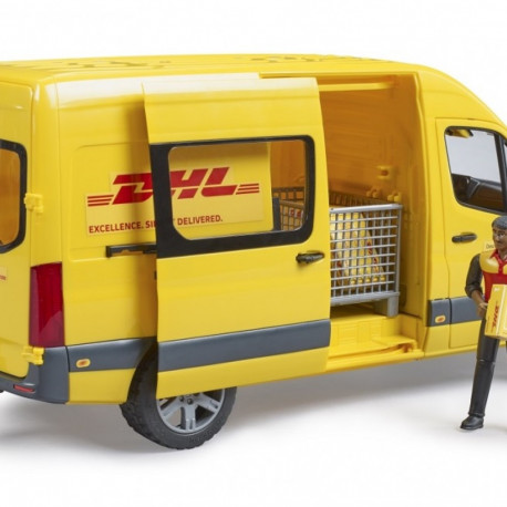 Bruder mängukomplekt MB Sprinter DHL buss koos kulleriga