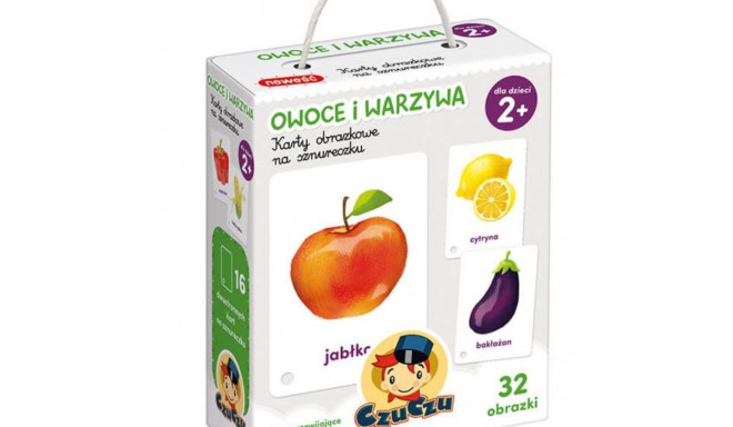 CzuCzu Picture cards on a string - Fruits and v