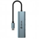 Devia adapter HUB USB-C 3.1 to 4x USB 3.0 deep gray