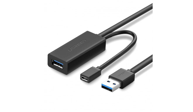 Kaablipikendus USB3.0 10m microUSB pesaga välise toite jaoks US175 UGREEN