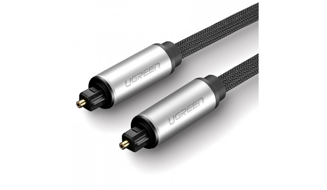 Optiline kaabel TOSLINK - TOSLINK 2m, punutud, AV108 UGREEN, hall