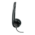 LOGITECH H390 Corded Headset - BLACK - USB