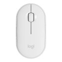 LOGITECH M350S Pebble 2 Bluetooth Mouse - TONAL WHITE - DONGLELESS