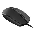 CANYON M-10, Canyon Wired optical mouse with 3 buttons, DPI 1000, with 1.5M USB cable, black, 65*115