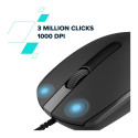 CANYON M-10, Canyon Wired optical mouse with 3 buttons, DPI 1000, with 1.5M USB cable, black, 65*115