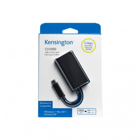 Kensington jaotur CH1000 USB-C 4-pordiline
