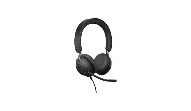 JABRA Evolve2 40 SE UC stereo on-ear juhtmega USB-A mürasummutav peakomplekt optimeeritud UC jaoks