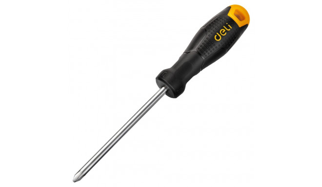 Deli Tools screwdriver Philips PH1x75mm, black (EDL625075)