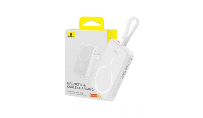 Powerbank Baseus Magnetic Mini 10000mAh, Lightning 20W MagSafe (white)