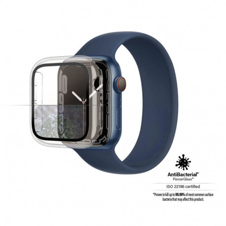 Kaitseklaas raamiga, Apple Watch Series 9 / 8 / 7 (45mm), eemaldatav, läbipaistva äärega, PanzerGlas
