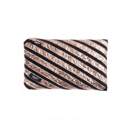Pinal ZIPIT Metallic Jumbo Pouch, pronks