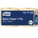 Tööstuslik rullpaber Tork Basic W1, 1190mx23,5cm, 1-kih, kollane 127103 (2 tk)