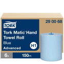 Rullpaberrätikud Tork  Advanced Matic Blue H1, 21cm x 150m, 2-kih, sinine 290068 (6 tk)