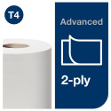 Tualettpaber Tork Advanced Toilet, T4, 2-ply, 9.9cm x 69.4m, 4 tk 120261