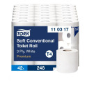 Tualettpaber Tork Soft Conventional T4, 34,72mx9,9cm, 3-kih, valge, 6 tk 3Re 110317
