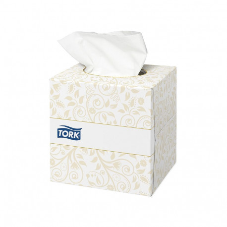Kosmeetilised salvrätikud Tork EXTRA SOFT, 20,8x20cm, 2-kih. 100tk , valge (30 tk)