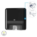 Lehtpaberrätikute hoidja Tork EXpress® Multifold Mini H2, must 552108