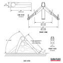 Sülearvuti alus SUN-FLEX®GRAVITY STAND, metall, must / hõbedane värv