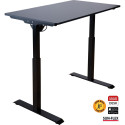 Büroolaud Sun-Flex®Easydesk Elite, elektriline, reguleeritava kõrgusega, 120x60cm, must