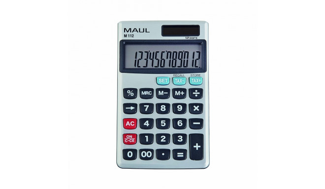 Kalkulaator MAUL M112, 12-kohaline ekraan, mõõdud 119x7,0x1,0 cm