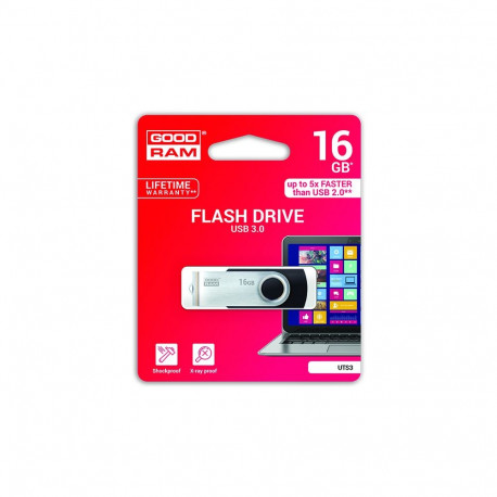 Goodram mälupulk 16GB UTS3 USB 3.0, must