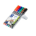 Marker permanentne Staedtler Lumocolor OHP 317M, 1,0mm, 6 tk