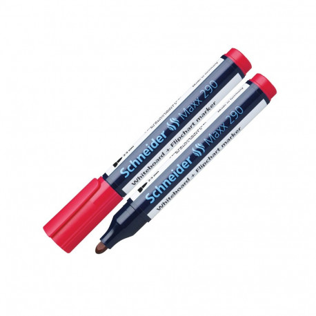 Tahvlimarker Schneider Maxx 290 kooniline 2-3mm punane
