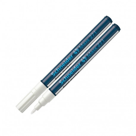 Marker permanentne Schneider Paint 271, 1-2mm valge