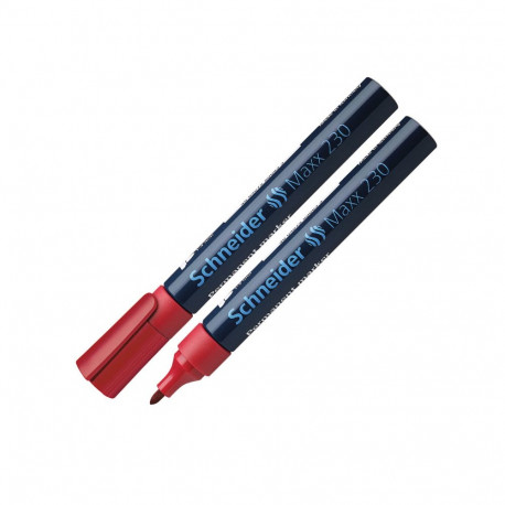 Marker permanentne Schneider 230 kooniline 1-3mm punane 3Re