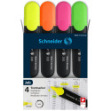 Tekstimarker Schneider Job 1-4,5mm, 4-värvi