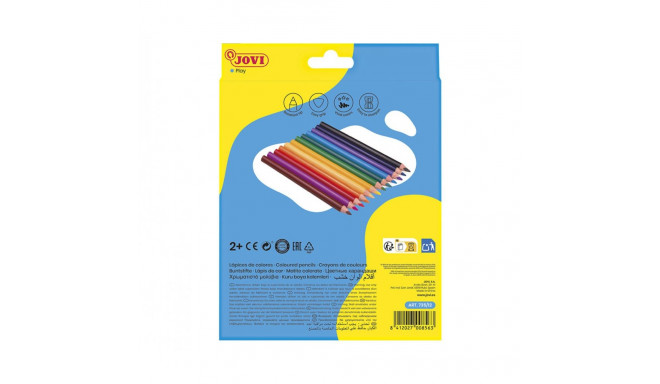 Värvipliiatsid Jovi Jumbo MAXI , kolmnurksed, 12tk