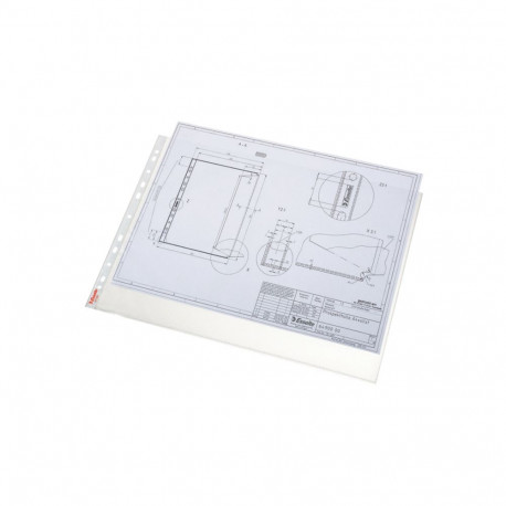 Köidetavad kiletaskud Esselte A3, 85 mrk, matt, horisont, avatud pikast küljest, 50 tk