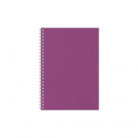 Spiraalköitega kaustik TIMER A5, kartong, täpp, roosa