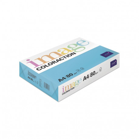 Värvipaber IMAGE COLORACTION, A4, 80 gsm, 500 lehte, LISBON / DEEP TURQUOISE