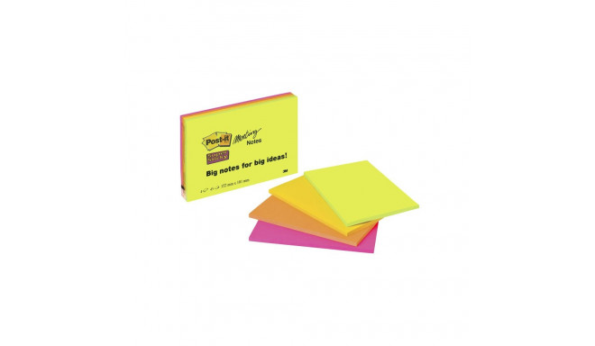 Märkmepaber  Post-it Super Sticky Neon 200x149 mm, 4 tk